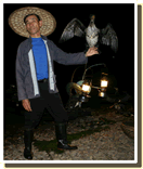 Fisherman with his cormorants