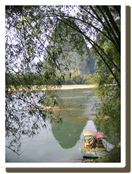 Bamboo rafts on the Li River